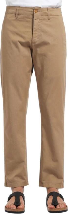 Department Five Chinese broek regelmatig met rand op rand Bruin Heren