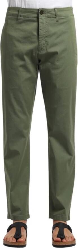 Department Five Chinese broek regelmatig met rand op rand Groen Heren