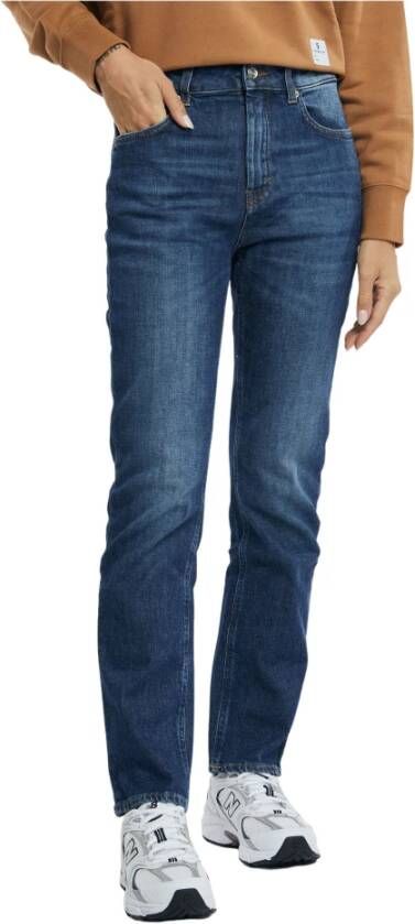Department Five Hoge taille 5-pocket jeans Blauw Dames