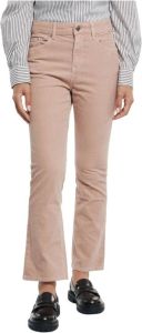 Department Five Hoge Taille Ribbel Jeans Roze Dames