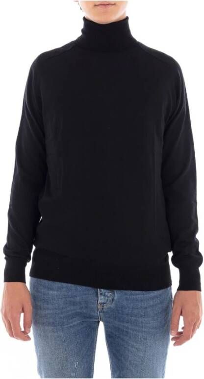 Department Five Hoog kraag shirt Zwart Heren