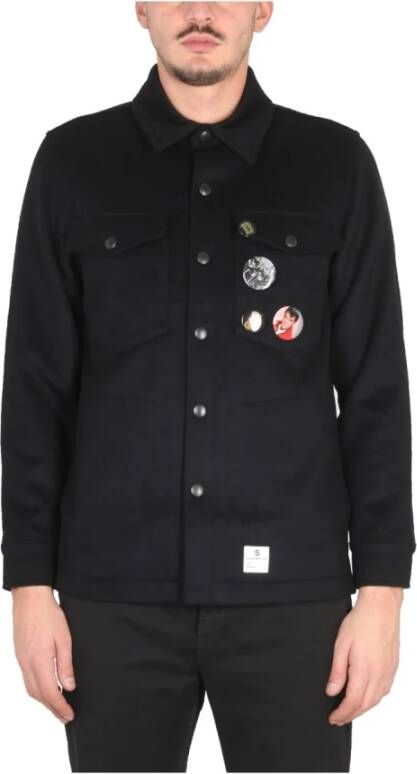 Department Five Jacket With Pins Zwart Heren