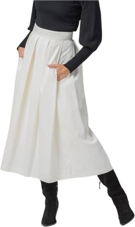 Department Five Lange rok met plooien Beige Dames