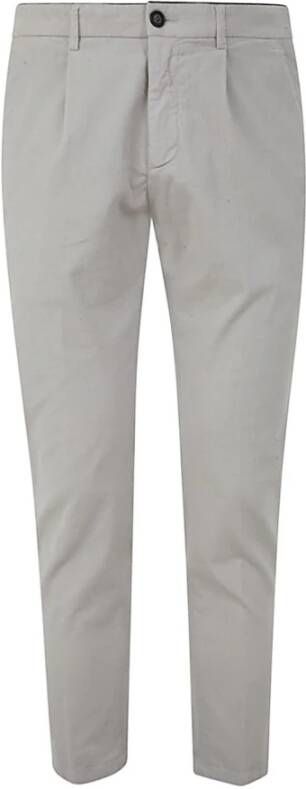 Department Five Prince Chinos Trouserswith Pences IN Velvet Grijs Heren