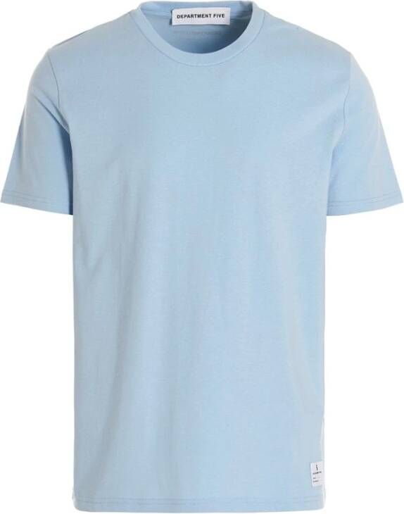 Department Five T-Shirts Blauw Heren