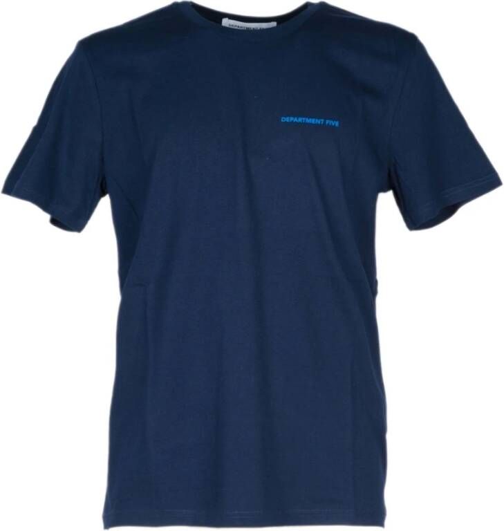 Department Five T-Shirts Blauw Heren
