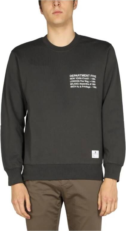Department Five ;Vorm; Sweatshirt Grijs Heren