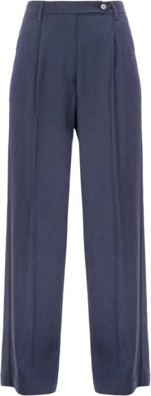 Department Five Wide Trousers Blauw Dames