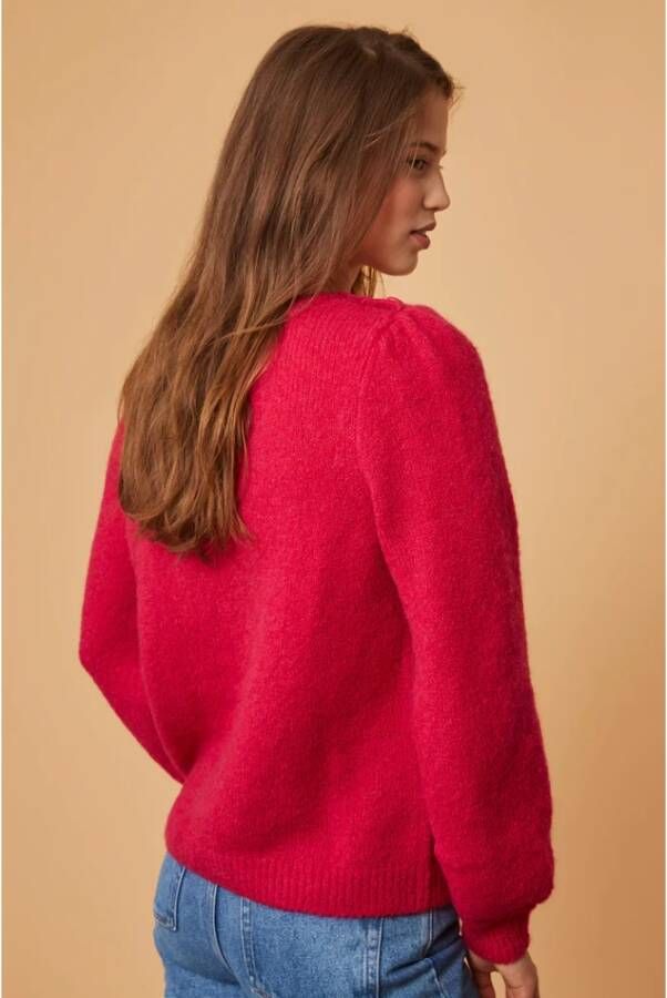 Des Petits Hauts Trui met ronde hals Rood Dames