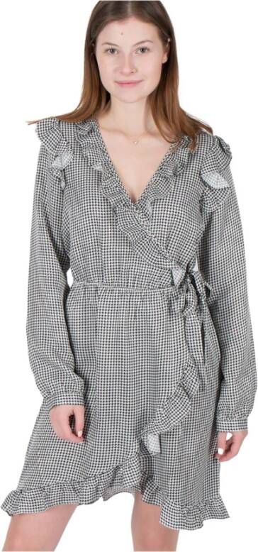 Designers Remix 14853 Jael ruches jurk Zwart Dames