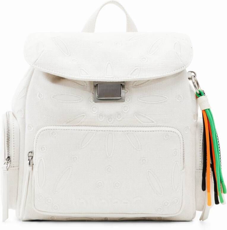 Desigual Stijlvolle Rugzak voor Dagelijks Gebruik White Dames
