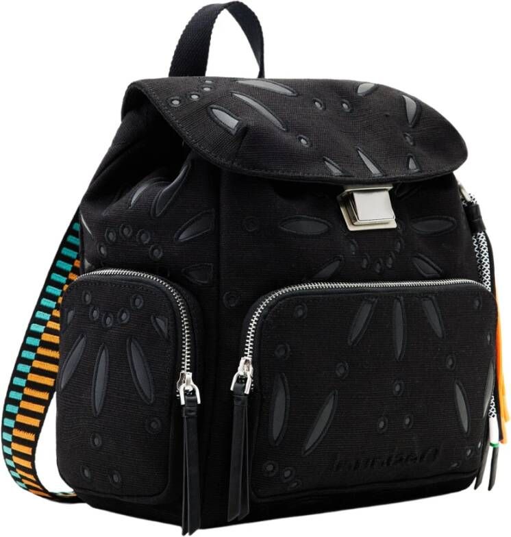 Desigual Damesrugzak Summer Dandelion Hamburg Zwart Dames