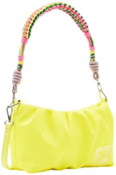 Desigual Gele Polyester Handtas met Afneembare Schouderband Yellow Dames