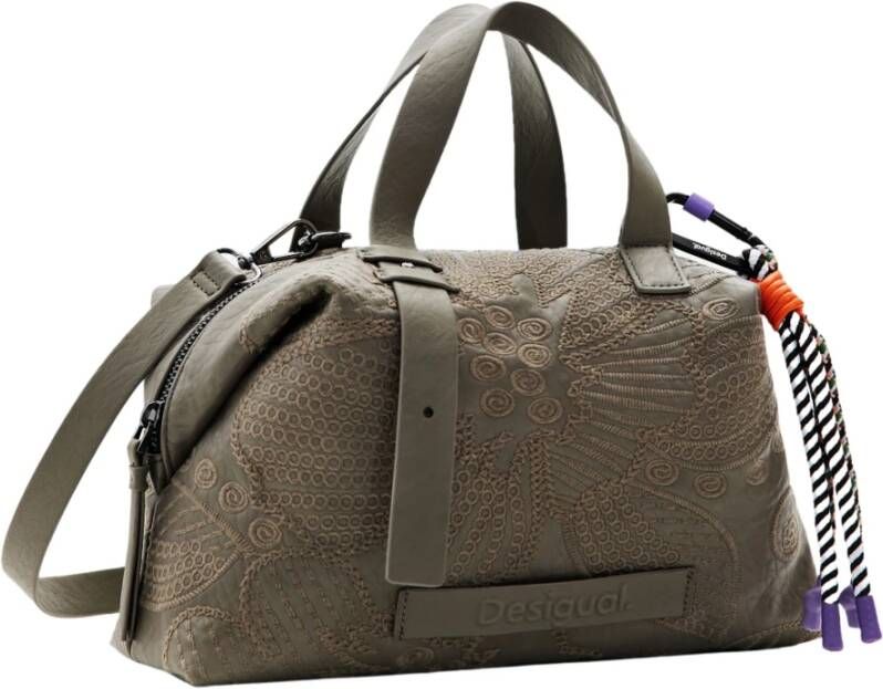 Desigual Groene Polyethyleen Handtas met Verstelbare Handvatten Green Dames