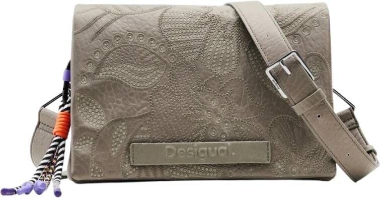 Desigual Groene Handtas met Verstelbare Band en Meerdere Compartimenten Green Dames