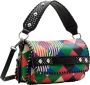 Desigual Zwarte polyethyleen handtas met afneembaar handvat en verstelbare schouderband Multicolor Dames - Thumbnail 1