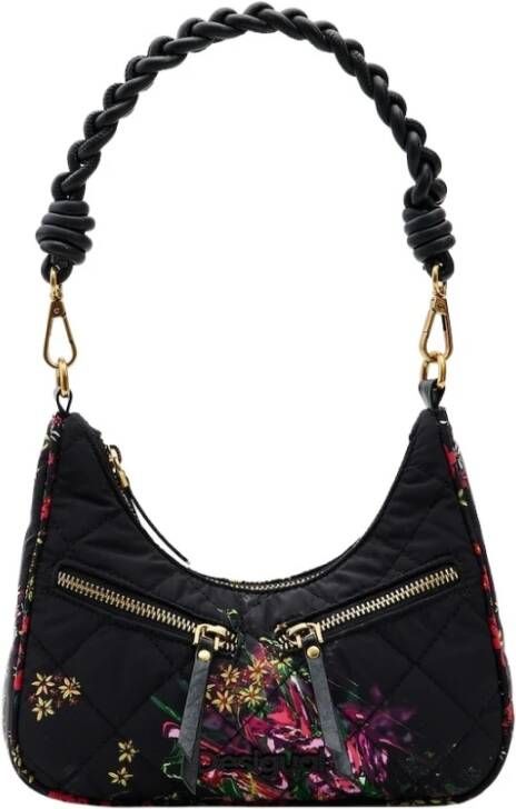 Desigual Fuchsia Handtas met Ritssluiting Multicolor Dames