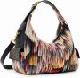 Desigual Zwarte Schoudertas met Verstelbare Band en Afneembare Crossbody Ritssluiting Multicolor Dames - Thumbnail 1
