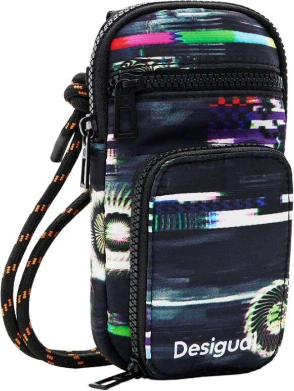 Desigual Zwarte schoudertas met ritssluiting Black Dames