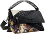 Desigual Zwarte Polyethyleen Handtas met Afneembaar Handvat en Verstelbare Schouderriem Black Dames - Thumbnail 2