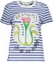 Desigual Blauwe Katoenen Tops & T-Shirt Korte Mouwen Ronde Halslijn Multicolor Dames - Thumbnail 3