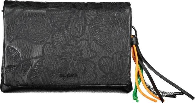 Desigual Black Polyurethane Handbag Zwart Dames