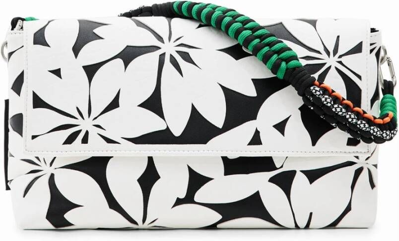 Desigual Witte Schoudertas met Afneembaar Handvat en Verstelbare Band White Dames - Foto 4