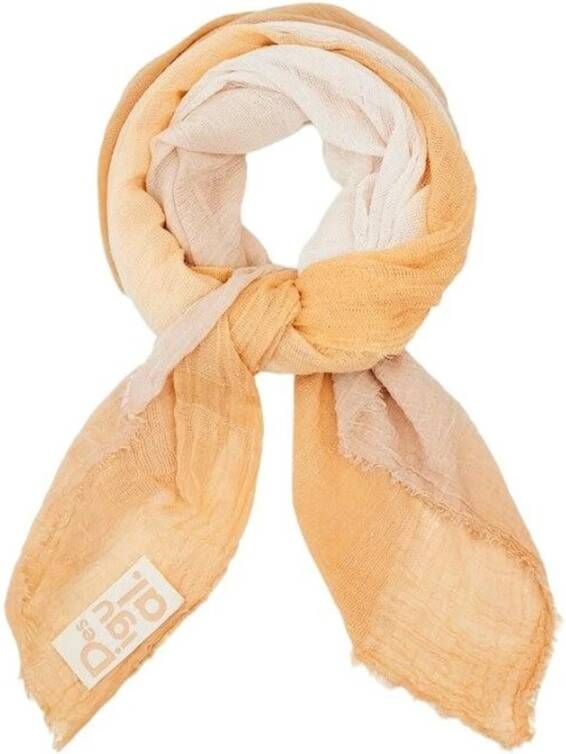 Desigual Beige Polyester en Viscose Sjaal Beige Dames