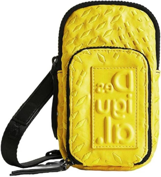 Desigual Gele Ritsportemonnee voor Dames Yellow Dames