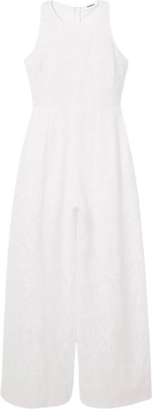 Desigual Straight Trousers Wit Dames - Foto 2