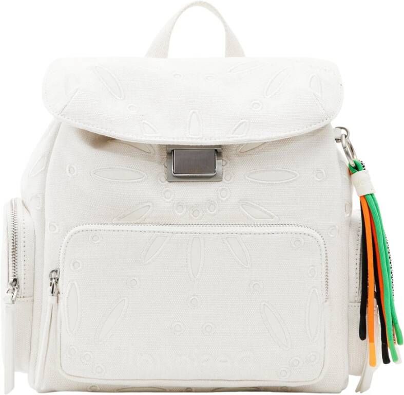 Desigual Stijlvolle Rugzak voor Dagelijks Gebruik White Dames