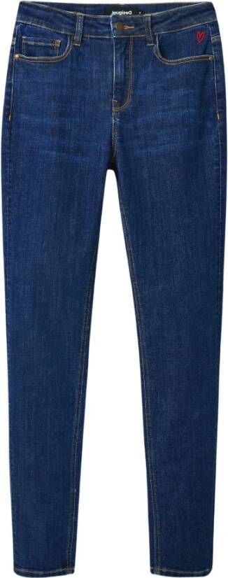 Desigual Blauwe Bootcut Katoenen Jeans voor Vrouwen Blue Dames - Foto 2