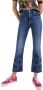 Desigual Blauwe Denim Jeans met Rits en Knoopsluiting Blue Dames - Thumbnail 2