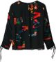 Desigual Elegant Zwart Shirt met Gerimpelde Mouwen Multicolor Dames - Thumbnail 3