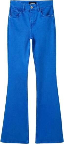Desigual Blauwe Bootcut Katoenen Jeans voor Vrouwen Blue Dames - Foto 8