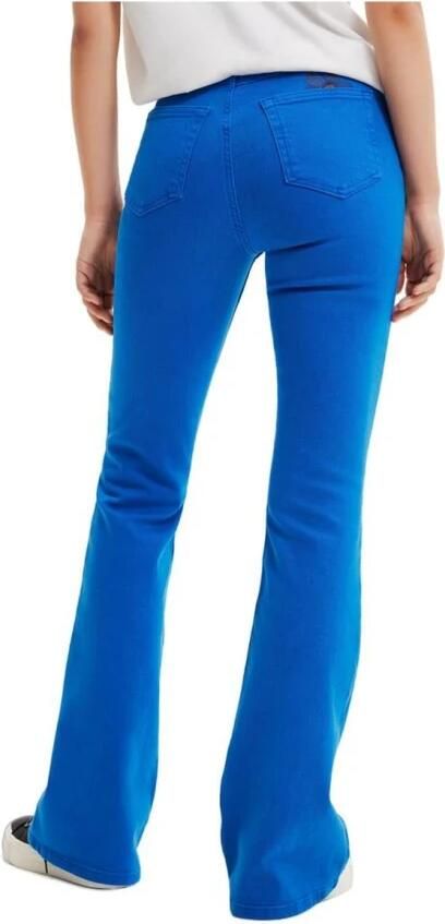 Desigual Blauwe Bootcut Katoenen Jeans voor Vrouwen Blue Dames - Foto 5