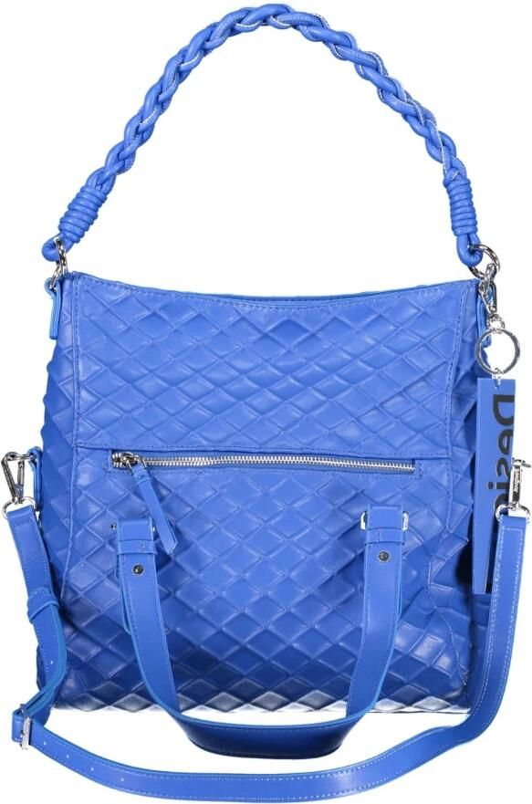 Desigual Chique Blauwe Handtas met Contrasterende Details Blue Dames - Foto 3