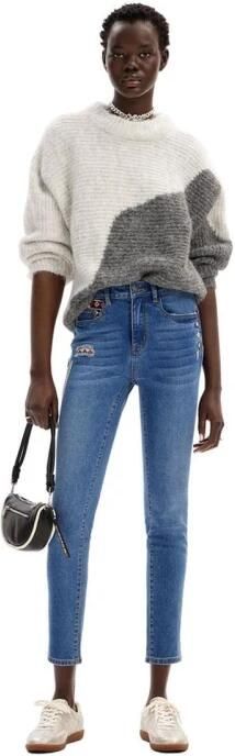 Desigual Blauwe Zip & Button Jeans voor Vrouwen Blue Dames - Foto 4