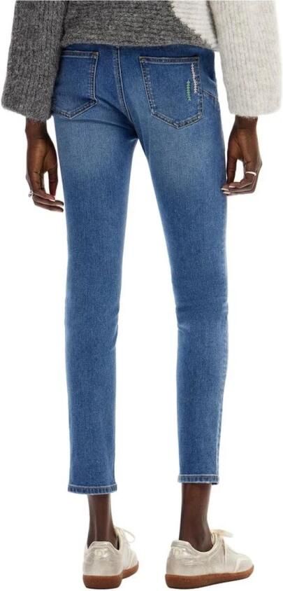 Desigual Blauwe Zip & Button Jeans voor Vrouwen Blue Dames - Foto 3