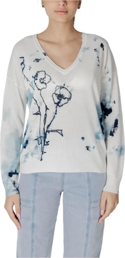 Desigual Breigoed Collectie met Viscose en Linnen White Dames - Foto 5