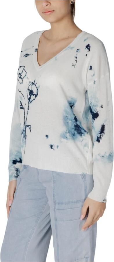 Desigual Breigoed Collectie met Viscose en Linnen White Dames - Foto 3