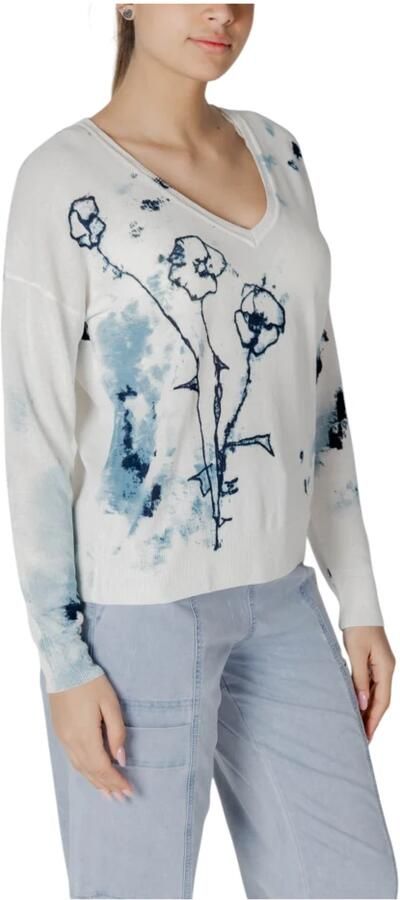 Desigual Breigoed Collectie met Viscose en Linnen White Dames - Foto 2