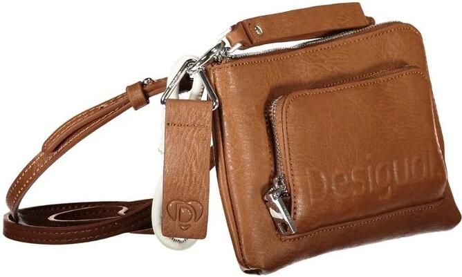 Desigual Verstelbare Schoudertas met Contrastdetails Brown Dames - Foto 2