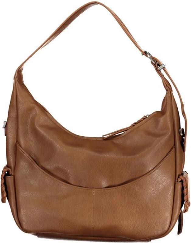 Desigual Bruine Schoudertas met Verstelbare Band Brown Dames