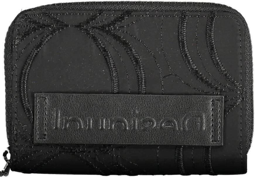 Desigual Zwarte Polyester Portemonnee met 5 Compartimenten en Ritssluiting Black Dames - Foto 2