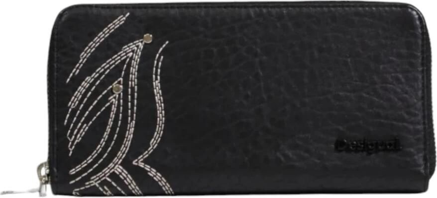 Desigual Zwarte ritsportemonnee met stijlvolle print Black Dames - Foto 4