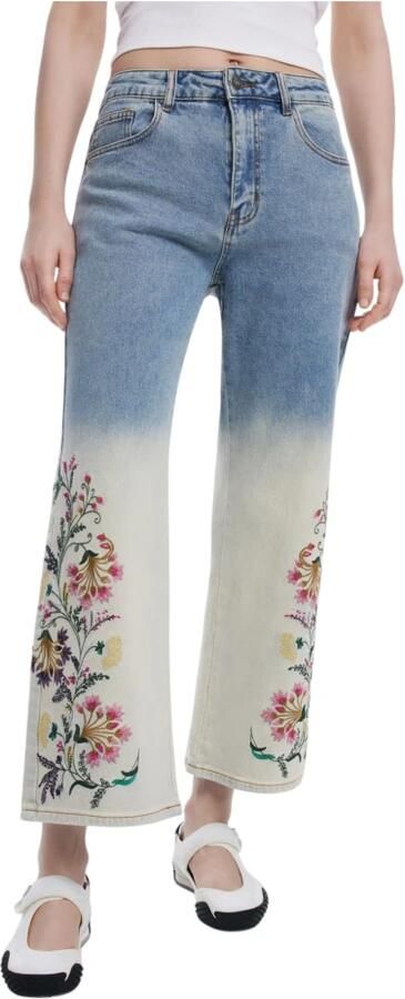 Desigual Dames Leg en Bootcut Jeans Multicolor Dames - Foto 3