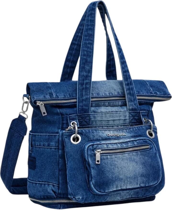 Desigual Dames Lente Zomer Polyester Tassen Collectie Blue Dames - Foto 8