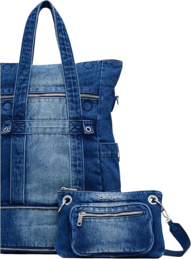 Desigual Dames Lente Zomer Polyester Tassen Collectie Blue Dames - Foto 5
