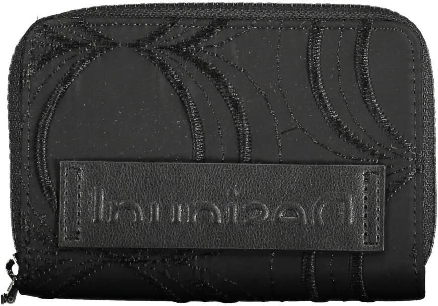 Desigual Zwarte Polyester Portemonnee met 5 Compartimenten en Ritssluiting Black Dames - Foto 2
